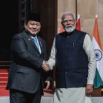 Presiden Prabowo Subianto bersama Perdana Menteri India Narendra Modi. Foto: Ist