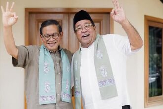 Pramono Anung dan Rano Karno. Foto: Instagram @pramonoanungw