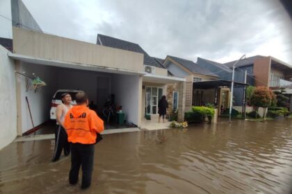 BPBD Kabupaten Jember melakukan kaji cepat dan monitoring ke permukiman warga terdampak banjir di Kabupaten Jember, Jawa Timur, Minggu (19/1/2025). Foto: BPBD Kabupaten Jember