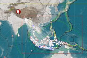 Gempa bumi mengguncang wilayah kaki bukit bagian utara Himalaya dekat salah satu kota suci di Tibet, Selasa (7/1/2025). Foto: Insta@daryonobmkg