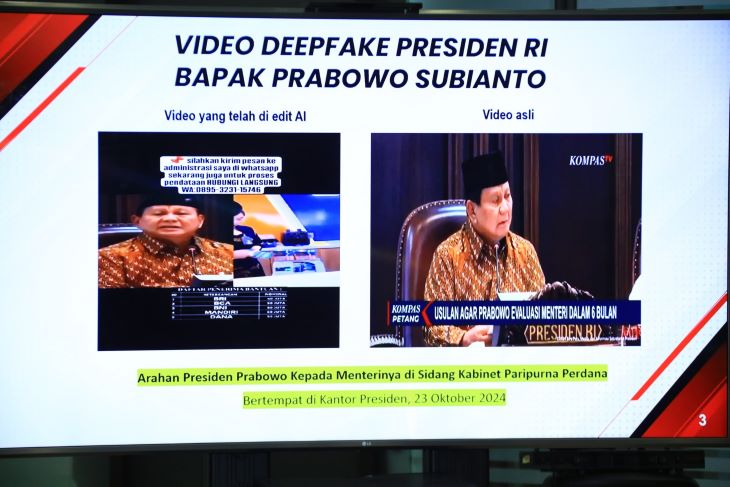 Direktur Tindak Pidana Siber Bareskrim Polri Brigjen. Pol. Himawan Bayu Aji mengungkap, tersangka AMA menggunakan Artificial Intilligence (AI) Presiden Prabowo Subianto, Wakil Presiden Gibran Rakabuming Raka, dan Menteri Keuangan Sri Mulyani. Video itu kemudian disebar tersangka ke media sosial untuk menjaring para korban.