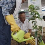 Sebagai wujud nyata kepedulian terhadap lingkungan, PGN melakukan penanaman bibit pohon di area sekolah. Foto: Dok PGN