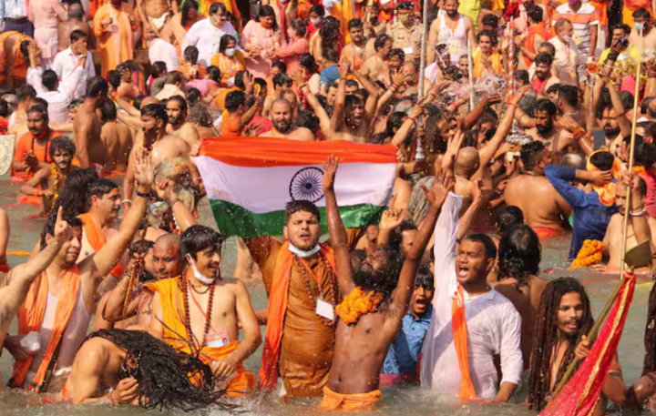 Mahakumbh Mela, atau Festival Teko Besar, adalah tonggak sejarah terbesar dalam kalender keagamaan Hindu. Foto: ABP News