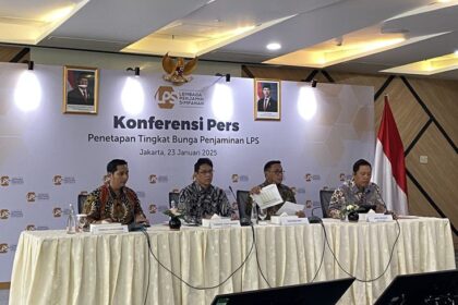konferensi pers suku bunga penjaminan