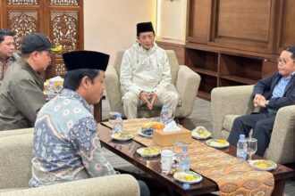 Menag Nasaruddin setibanya di Bandara Soekarno-Hatta usai kunjungan kerjanya ke Arab Saudi dalam rangka persiapan penyelenggaraan ibadah haji 1446H/2025M.