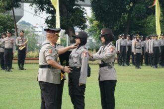 456 calon polisi Wanita (polwan) akan memulai Pendidikan di Sekolah Polisi Wanita (Sepolwan), Ciputat, Jakarta Selatan. Foto: Polri