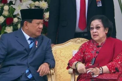 Presiden Prabowo dan Megawati dalam pertemuan di salah satu acara.(Foto istimewa)
