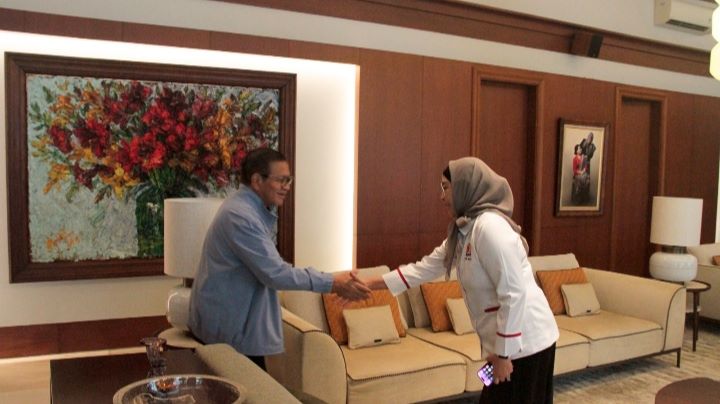 Ketua KADIN DKI Jakarta, Diana Dewi saat bertemu gubernur terpilih Pramono Anung.(Foto istimewa)