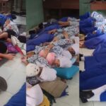 Unik program yang diterapkan SMP Negeri 39 Surabaya menjadi viral di media sosial. Para siswa diwajibkan tidur siang setiap Rabu setelah jam istirahat siang. Foto: Tangkap layar IG @smpn39sbyofficial