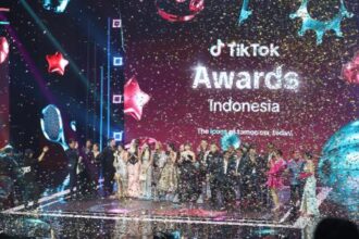 TikTok Awards Indonesia 2024 sukses digelar dengan bertabur kemeriahan dan keceriaan di Studio RCTI+. (Foto: iNews Media Group)