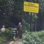 Pengunjung Taman Safari Bogor nekat keluar mobil. Foto: Tangkap layar IG @info_jabodetabek