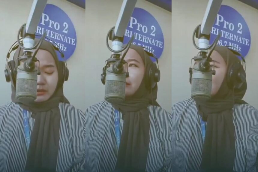 Curhatan Penyiar Radio RRI Ternate, setelah menjadi korban PHK atas kebijakan Presiden Prabowo Subianto mengenai efisiensi anggaran. Foto: Tangkap layar IG @aiinizzaa
