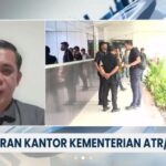 Kebakaran di biro Humas Kementerian ATR/BPN. Foto: tangkapan layar Youtube Metro TV