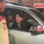 Wanita diduga mabuk menabrak sejumlah mobil di PIK 2. Foto: Tangkapan layar Instagram @pik24jam