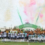 Foto: Upacara penghargaan pemenang MilkLife Soccer Challenge - Semarang 2025 yang berlangsung di di Stadion Universitas Diponegoro Tembalang, Minggu (16/2).