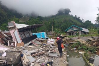 Kondisi wilayah terdampak fenomena gerakan tanah di Desa Ratamba, Kecamatan Pejawaran, Kabupaten Banjarnegara, Jawa Tengah, Rabu (22/1/2025). Foto: BPBD Kabupaten Banjarnegara