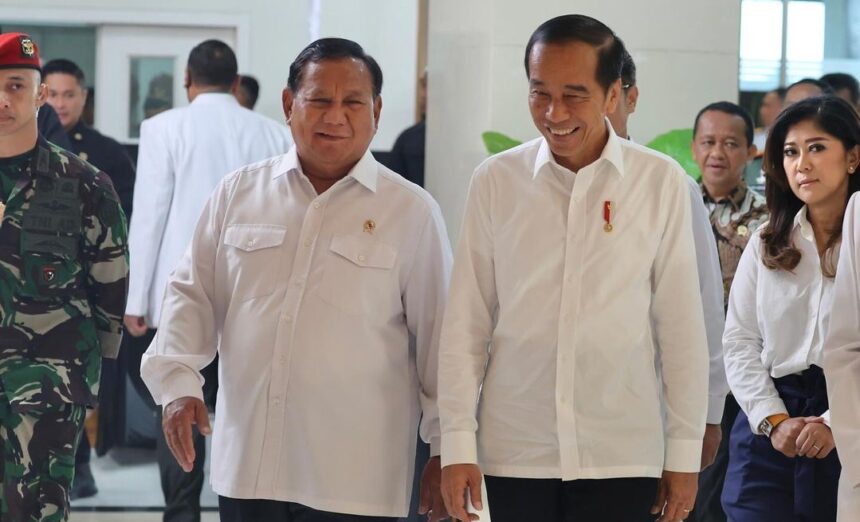 Presiden Prabowo bersama mantan presiden ketujuh, Jokowi.(Foto Instagram @prabowo)