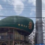 Masjid kubah baret TNI di Kecamatan Cijulang, Kabupaten Pangandaran, Jawa Barat. Foto: Tangkap layar IG @kegblogan.unfaedah