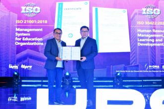 Melalui berbagai inovasi pada skills and knowledge development training bagi pegawai, Bank Mandiri berhasil mengantongi sertifikat internasional ISO 21001:2018 Educational Organization Management Systems for Educational Organizations dan ISO 30422:2022 Human Resources - Learning & Development. Foto: Dok Bank Mandiri