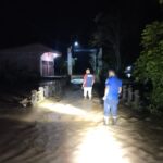 Kondisi banjir mengakibatkan terendamnya sejumlah rumah warga di Kabupaten Aceh Besar, Aceh, pada Jumat (14/2/2025) malam. Foto: BPBD Aceh Besar