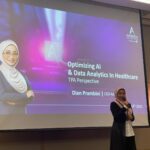 CEO AdMedika Dian Prambini saat melakukan pemaparan “Optimizing AI & Data Analytics in Healthcare: TPA Perspective” pada acara GlobalHealth Indonesia Summit Conference & Awards 2025 di The Ritz-Carlton, Bali, pada Jumat-Sabtu (14-15 Februari 2025). Foto: Telkom Indonesia