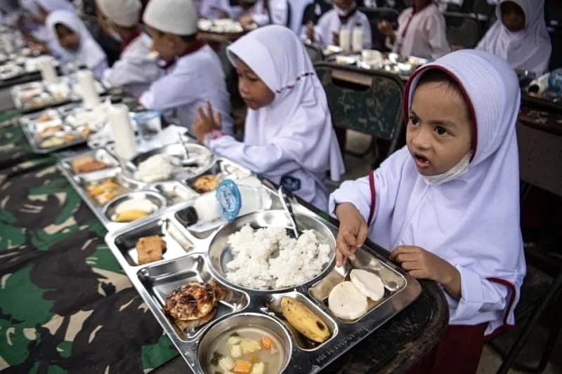 Ilustrasi program makan bergizi gratis yang terus berjalan.(Foto istimewa)