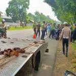 Lokasi atau tkp Renville Antonio Bendahara Umum Partai Demokrat Tewas Kecelakaan. Foto/ist