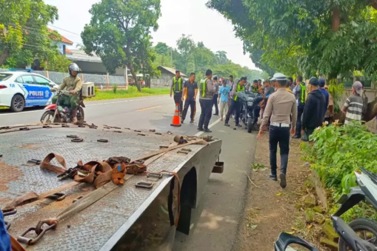 Lokasi atau tkp Renville Antonio Bendahara Umum Partai Demokrat Tewas Kecelakaan. Foto/ist