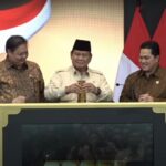 Presiden Prabowo Subianto meresmikan bank emas pertama di Indonesia,, Rabu (26/2/2025). Foto: ipol.id