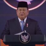 Presiden Prabowo Subianto saat peluncuran Danantara, Senin (24/2/2025). Foto: ipol.id