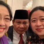 Megawati Soekarnoputri, Prabowo Subianto, dan Puan Maharani. Foto: Ist