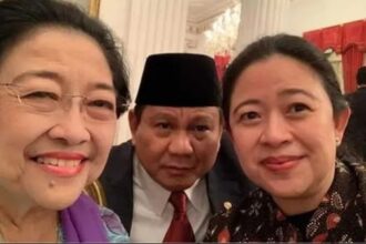 Megawati Soekarnoputri, Prabowo Subianto, dan Puan Maharani. Foto: Ist