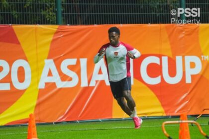 Timnas Indonesia U-20 bersiap melawan Iran di laga pembuka Piala Asia U-20 di China.