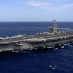 Kapal induk USS Harry S. Truman dikabarkan bertabrakan dengan kapal kargo di perairan Mesir. Foto: War Zone