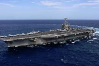 Kapal induk USS Harry S. Truman dikabarkan bertabrakan dengan kapal kargo di perairan Mesir. Foto: War Zone