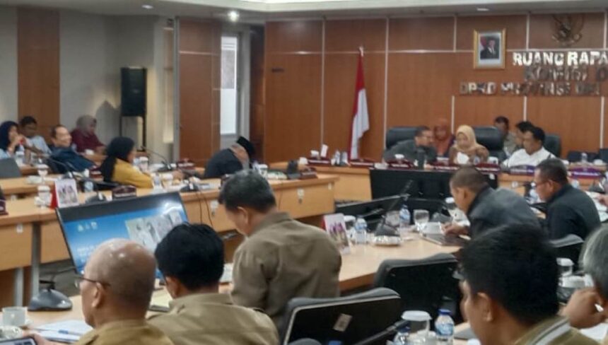 Rapat kerja Komisi D dengan Dinas Lingkungan Hidup DKI Jakarta.(Foto Sofian/ipol.id)