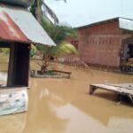 Kondisi banjir melanda puluhan rumah warga di wilayah Dharmasraya, Sumatera Barat, pada Jumat (21/2/2025). Foto: BPBD Dharmasraya