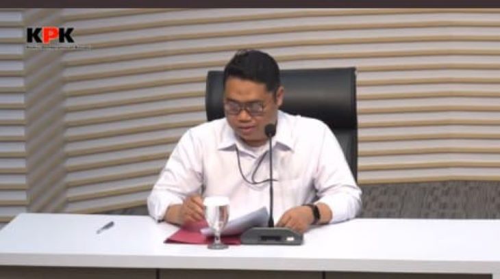 Direktur Penyidikan KPK, Asep Guntur Rahayu. Foto: Live streaming YT @kpkri