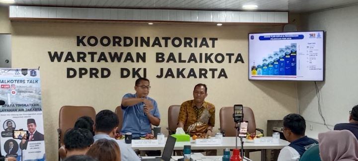 Direktur Pelayanan PAM Jaya, Syahrul Hasan.(Foto Sofian/ipol.id)