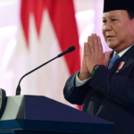 Presiden Prabowo Subianto saat meresmikan Danantara.