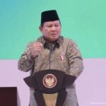 Presiden Prabowo Subianto saat menyampaikan sambutan pada Resepsi Hari Lahir (Harlah) ke-102 Nahdlatul Ulama (NU) di Istora Senayan, Jakarta, Rabu (5/2/2025) malam. (Foto: YouTube Sekretariat Presiden)