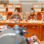 Menkeu Sri Mulyani saat konferensi pers di Gedung DPR, Jakarta. Foto: Kemenkeu