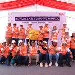 Acara Bifrost Cable Landing Ceremonial di BMH Malalayang pada Minggu (9/12/2024). Foto: Telkom Indonesia