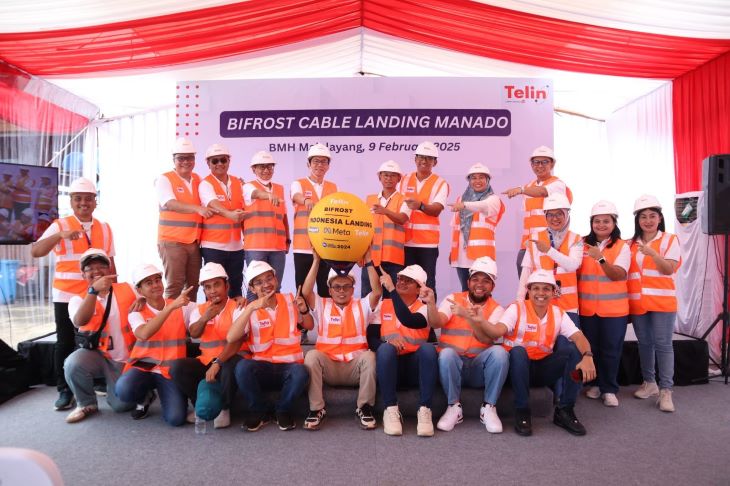 Acara Bifrost Cable Landing Ceremonial di BMH Malalayang pada Minggu (9/12/2024). Foto: Telkom Indonesia