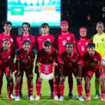 Timnas Putri Indonesia yang mengalahkan tuang rumah Arab Saudi saat laga persahabatan di Ryadh. Foto: PSSI