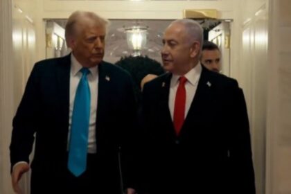 Presiden AS Donald Trump bersama PM Israel Benjamin Netanyahu. Foto: Tangkapan layar X
