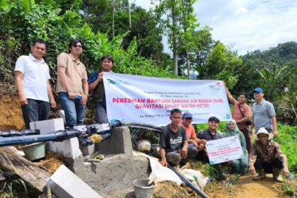 Peresmian Bantuan Sarana Air Bersih (SAB) Gravitasi Smart Water Meter yang berlangsung di Kab. Lebak, Banten, beberapa waktu yang lalu. Foto: Telkom Indonesia
