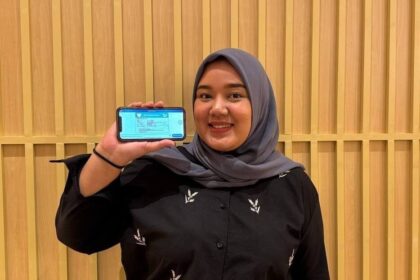 Maurin (28) salah satu peserta JKN dari segmen Peserta Penerima Upah (PPU).