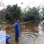 Kondisi banjir yang masih merendam sejumlah wilayah dan permukiman warga di Kota Pekanbaru, Riau, pada Sabtu (8/3/2025). Foto: BPBD Kota Pekanbaru.