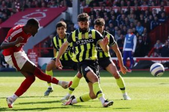 Nottingham Forest 1-0 Manchester City (Laman Resmi Premier League)